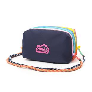 多巴胺撞色化妆包三层分隔新款便携日常收纳洗漱单肩包韩系收拿包