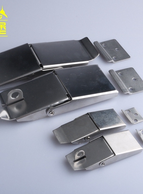 DK607箱扣 暗工具箱扣固定重型 外卖箱快速铁挂锁扣304不锈钢搭扣