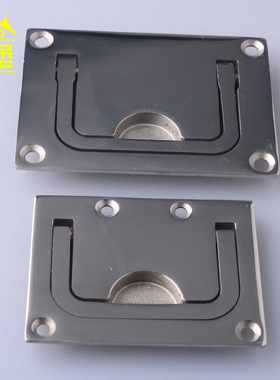 304不锈钢隐形暗拉手LS267-1工业设备隐藏扣手面板折叠嵌入式拉手