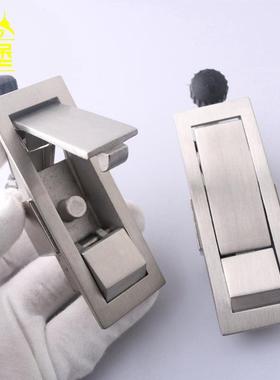 MS708 304不锈钢平面锁电柜门锁 配电箱电柜 控制机箱柜门弹跳锁