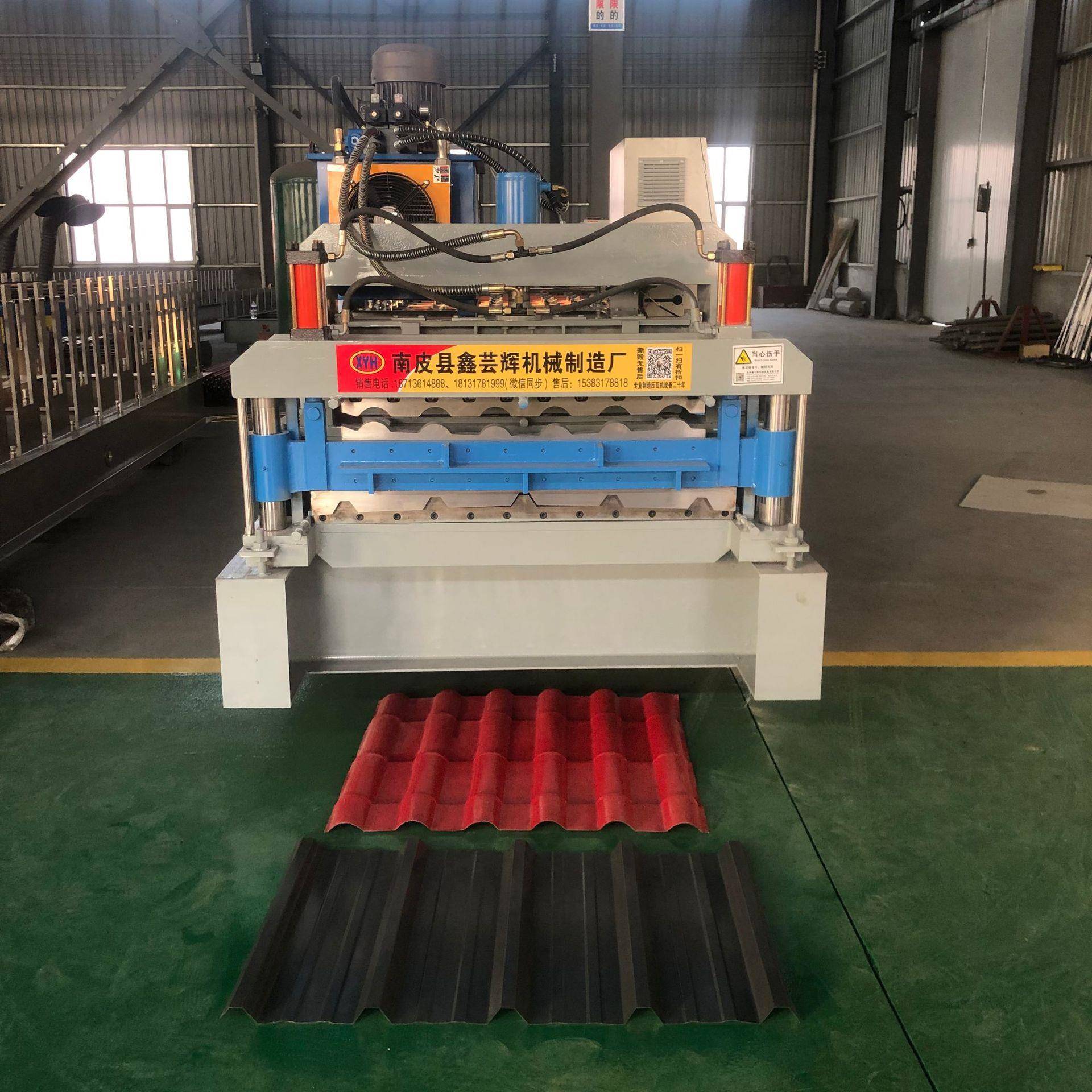 全自动压瓦机双层800/970设备仿树脂琉璃瓦机彩钢设备琉璃瓦机