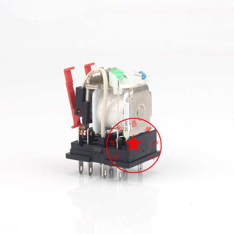 中间继电器DC12V带灯8脚MY2N-GS MY2NJ HH52P