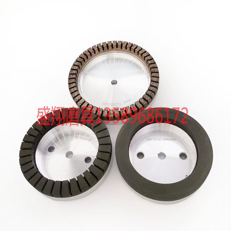 全齿金刚轮玻璃双边磨轮金刚轮玻璃全齿树脂轮双边直边机磨轮