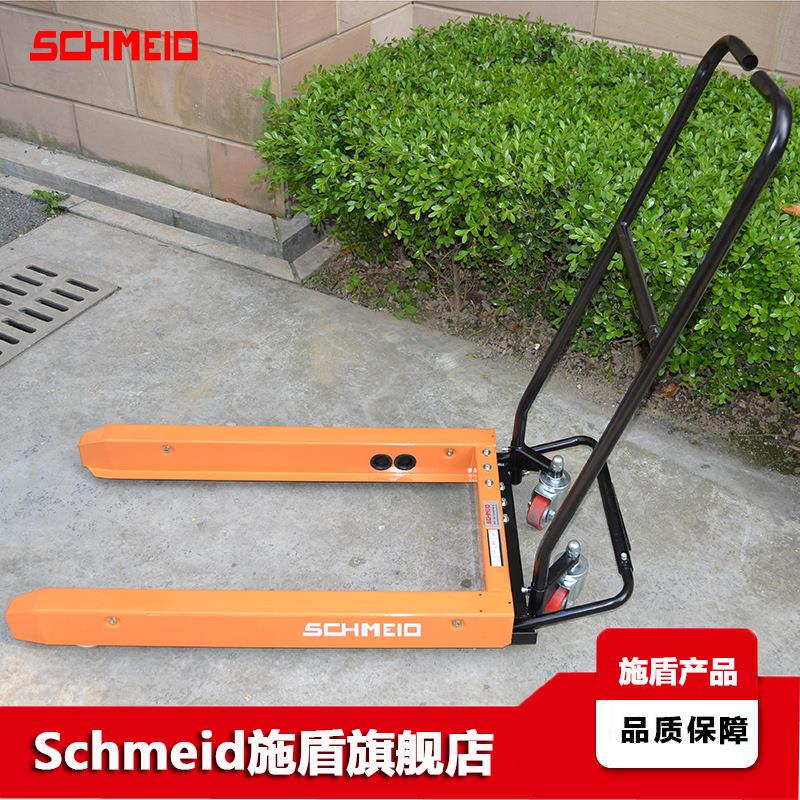 可调宽度周转箱乌龟车 料箱叉车胶箱台车 周转框推车