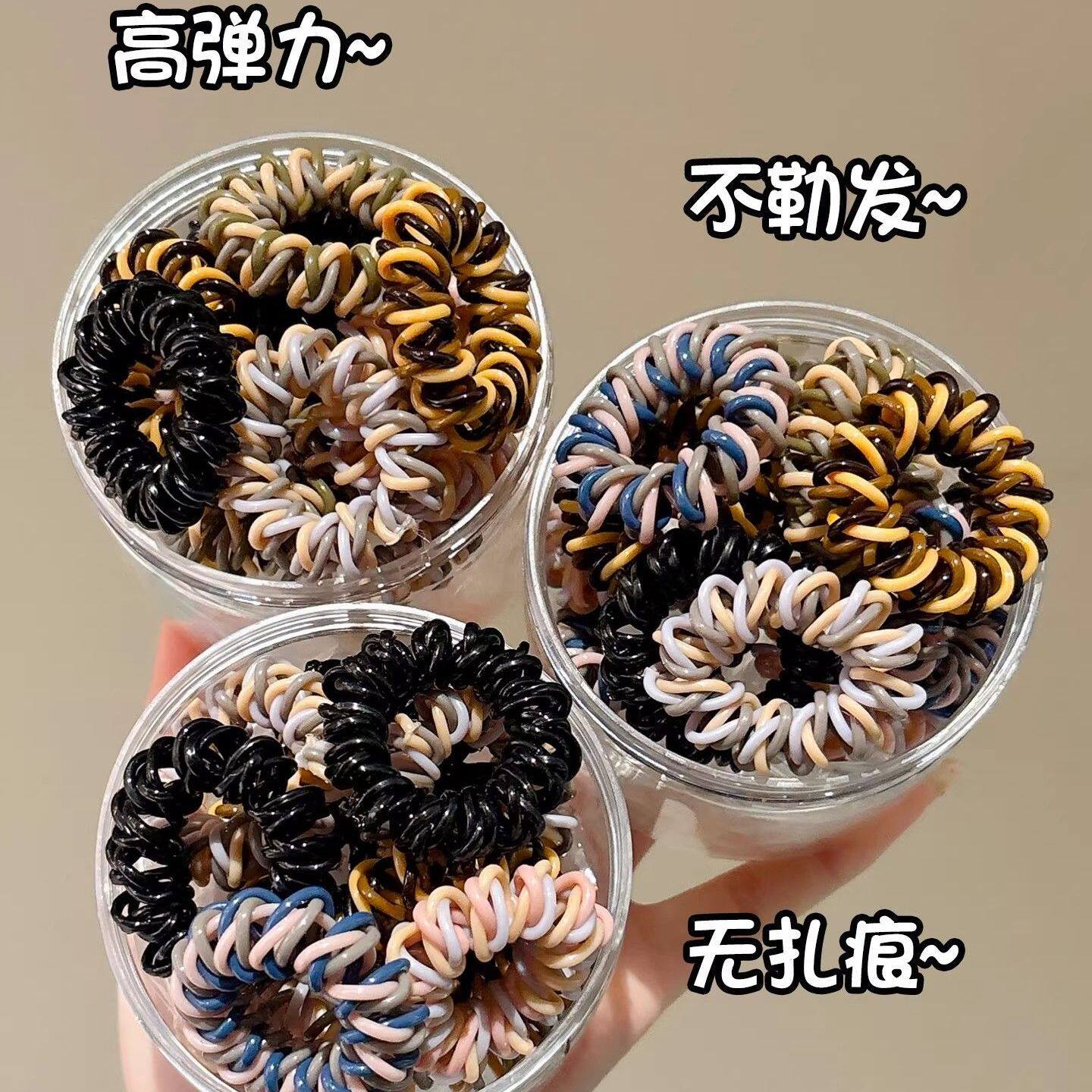 发圈电线圈夏季三色电话
