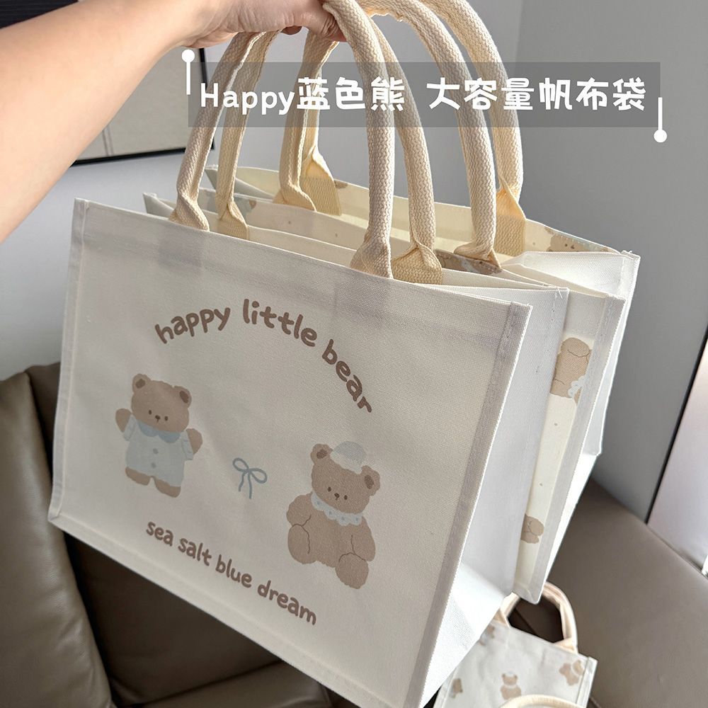 手提包装书可爱韩系帆布