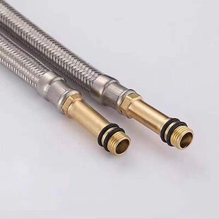 洗手盆连接软管4分水龙头进水管水管防爆菜盆面盆冷热304不锈钢编