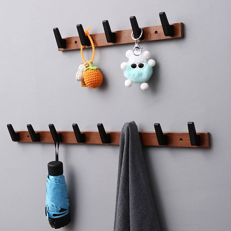 固定在墙上的挂衣架免打孔挂衣钩墙上衣服挂架门后挂钩壁挂式入户