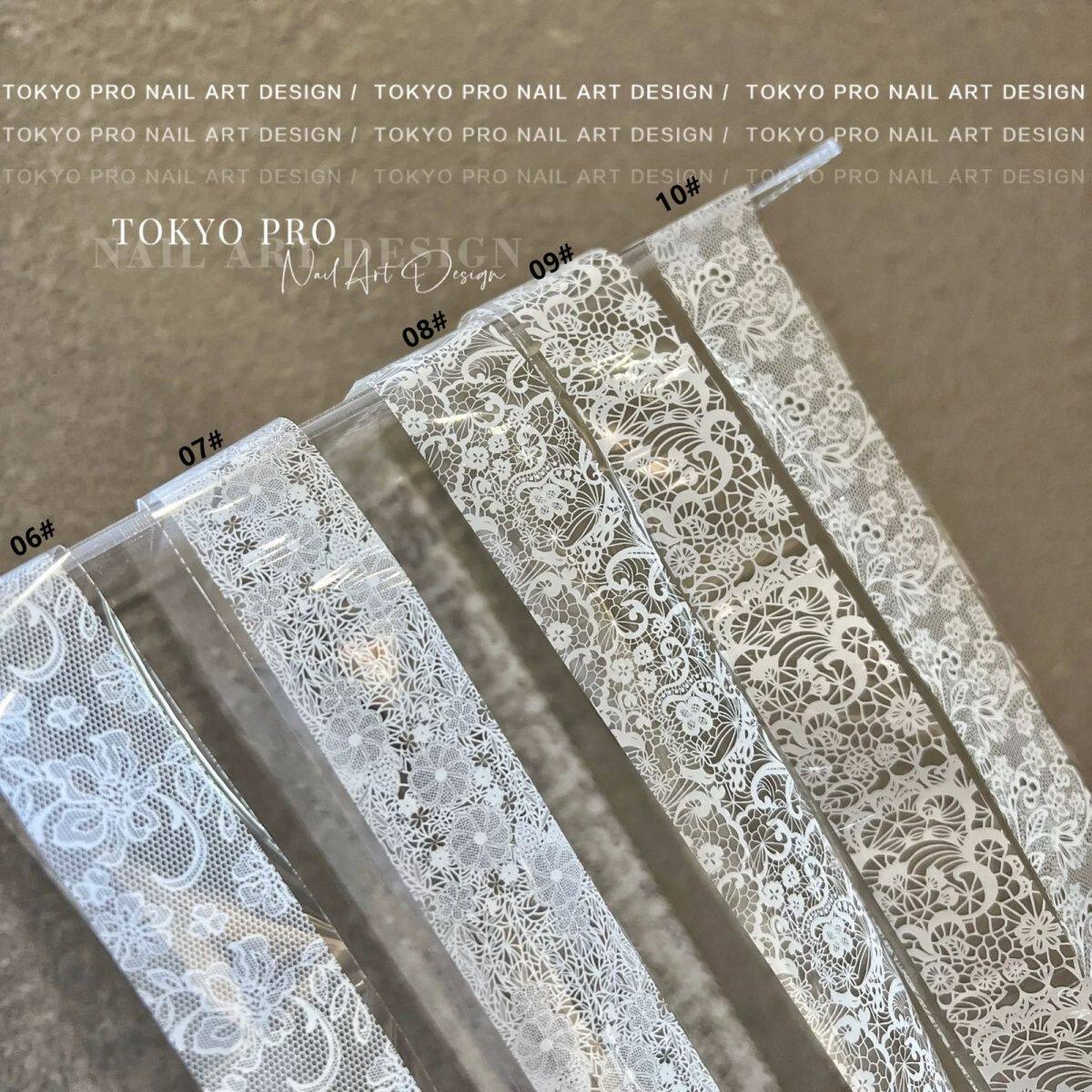 蕾丝转印纸美甲高品质  黑白蕾丝转印纸  简约 气质 星空指甲贴纸