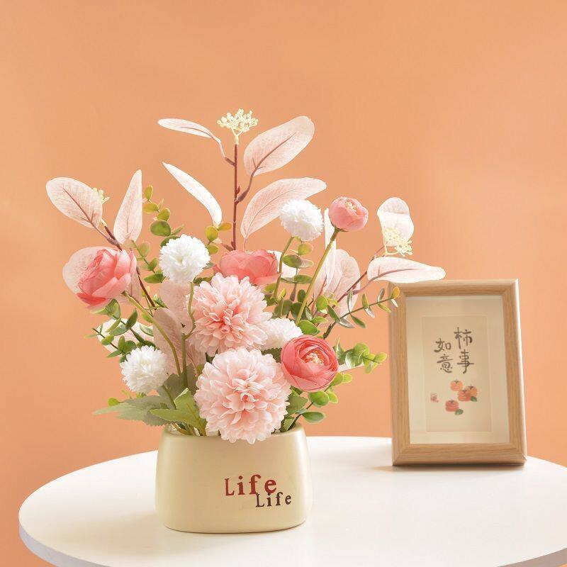 空调上的装饰摆件空调上客厅房间卧室展会办公室办公桌插花装饰餐