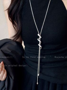 高领毛衣项链2026年新款