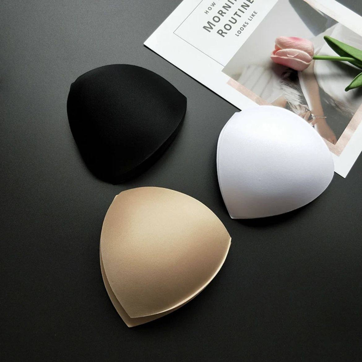 胸垫自己缝运动文胸内衣三角椭圆透气胸垫美背配件