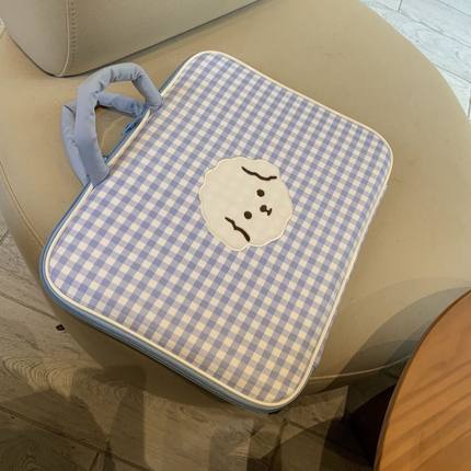 平板外出携带包笔记本电脑包棋盘ins韩国手提收纳14寸16寸内胆保护套卡通可爱