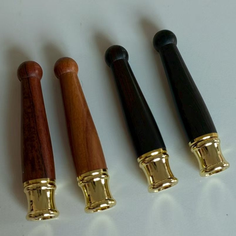 黄铜底滤实木黄铜短款滤芯型烟嘴过滤器可循环拆洗烟嘴粗细两用