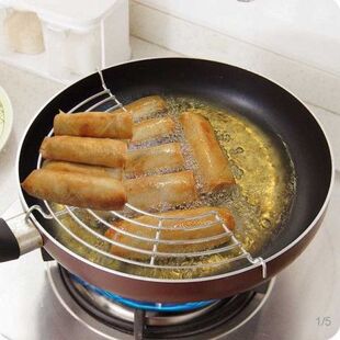 不锈钢卷饼架不锈钢面窝煎饼油条架控油架油炸沥油架架锅架油饼架