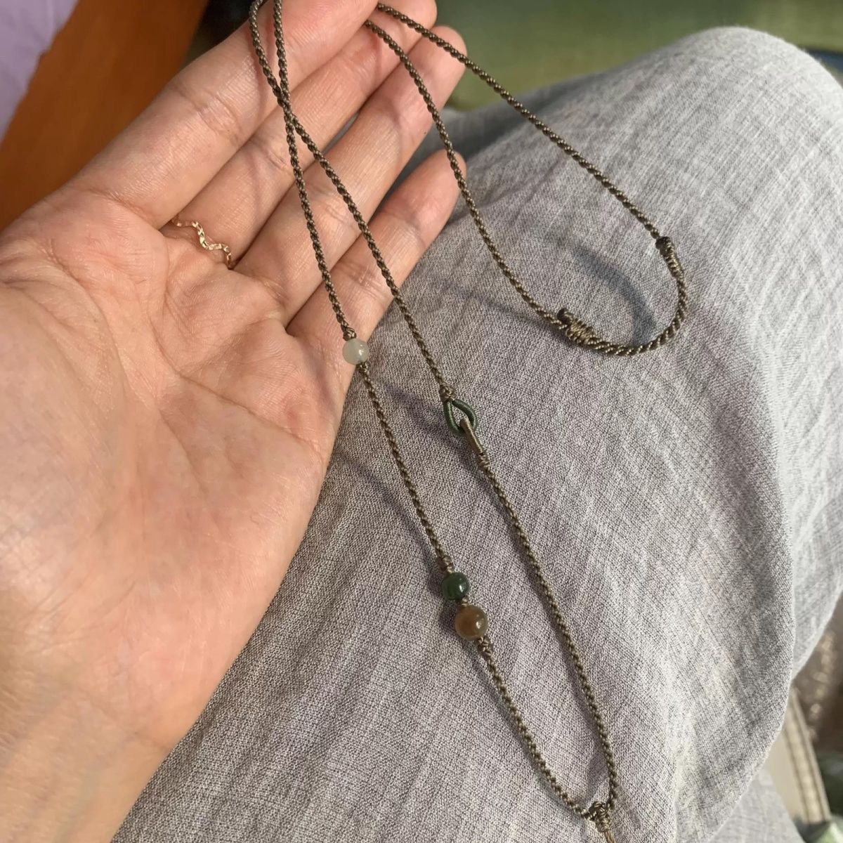 项链编织绳半成品可穿吊