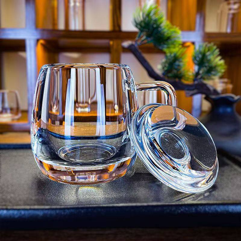 天然水晶杯高档原矿水晶石头杯水晶杯玉石茶杯高档水杯轻奢礼品原