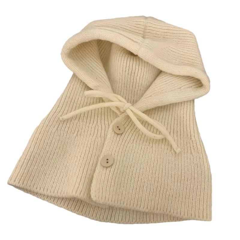 衣服上配的假帽子{高品质}巴拉克拉法帽网红连体帽小披肩秋冬骑车