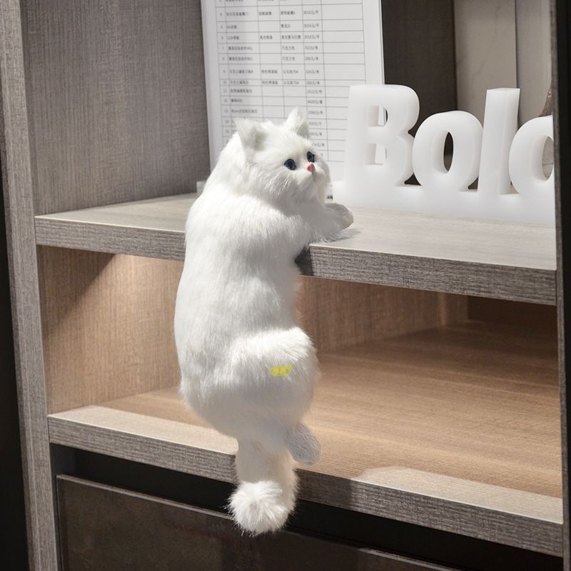 电视墙装饰品摆件仿真猫