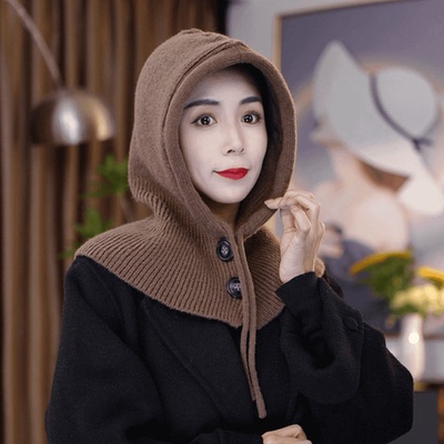 羽绒服帽子可拆卸单买韩