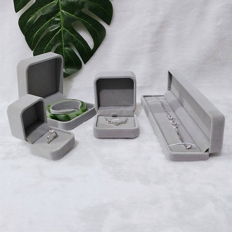 珍珠项链专用盒高档绒布