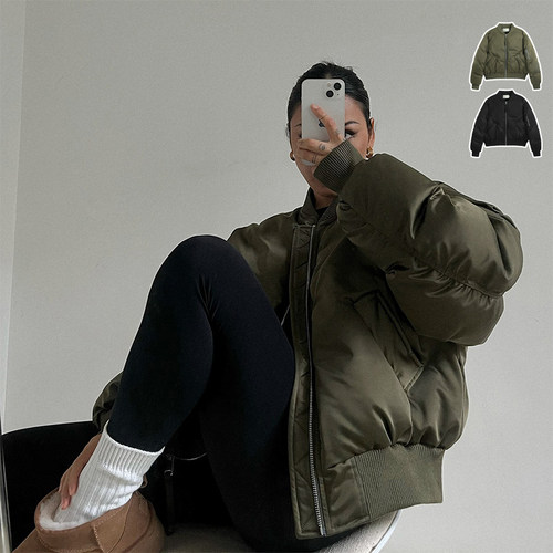 短款棉服潮牌美式宽松棉