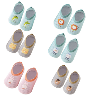 宝宝地板鞋夏季薄款婴幼儿学步鞋室内居家儿童防滑隔凉网眼鞋袜子