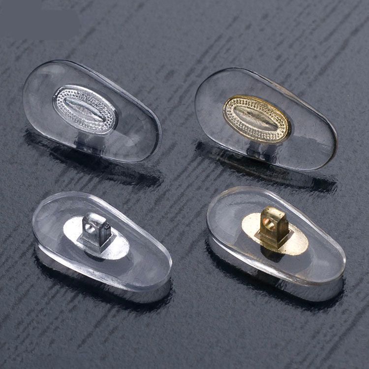 眼镜配件大全铝芯眼镜鼻托防滑鼻垫压痕贴片硅胶眼镜配件金属芯锁