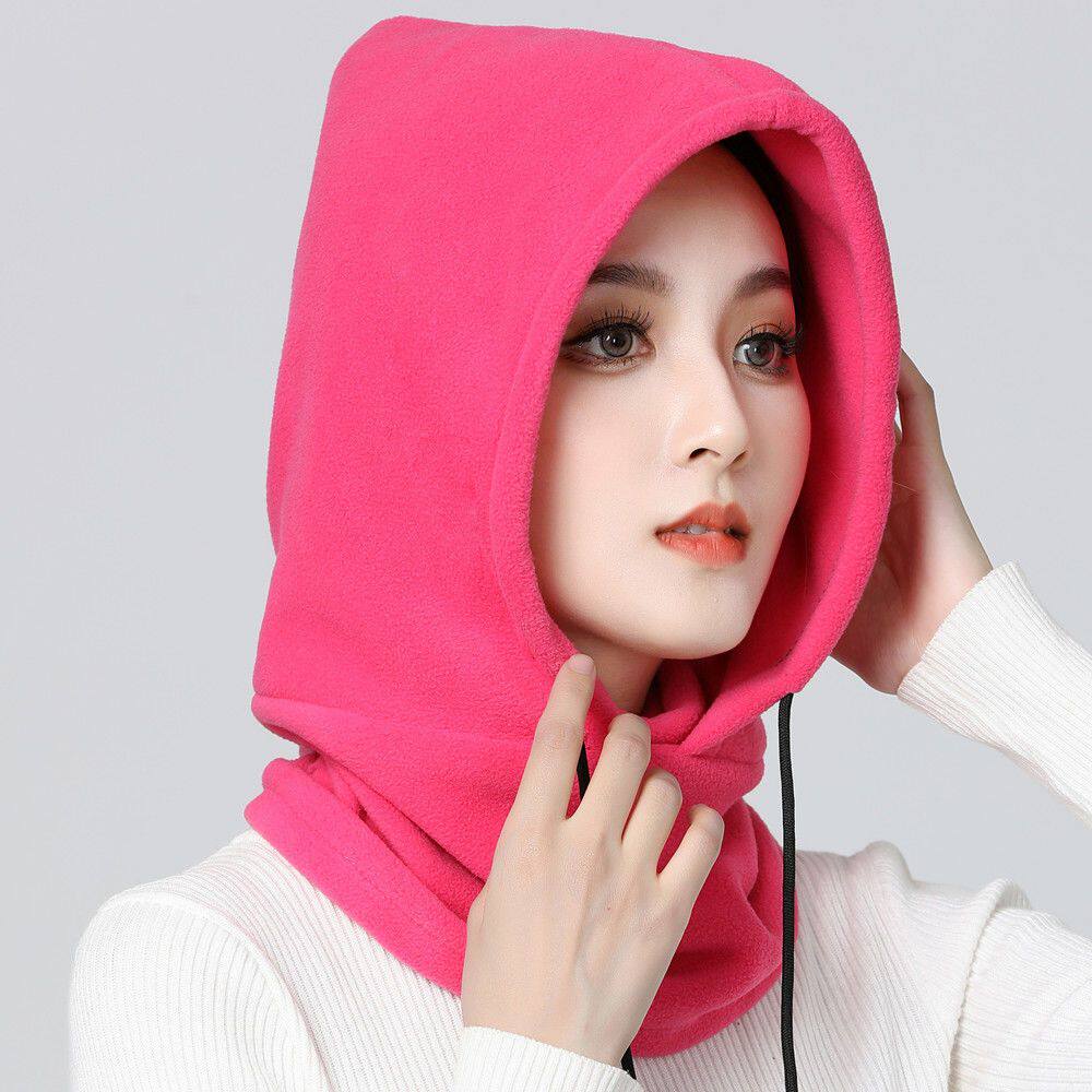 搭配衣服的假帽子冬季防风帽子女保暖面罩连帽围脖加厚防寒骑行男