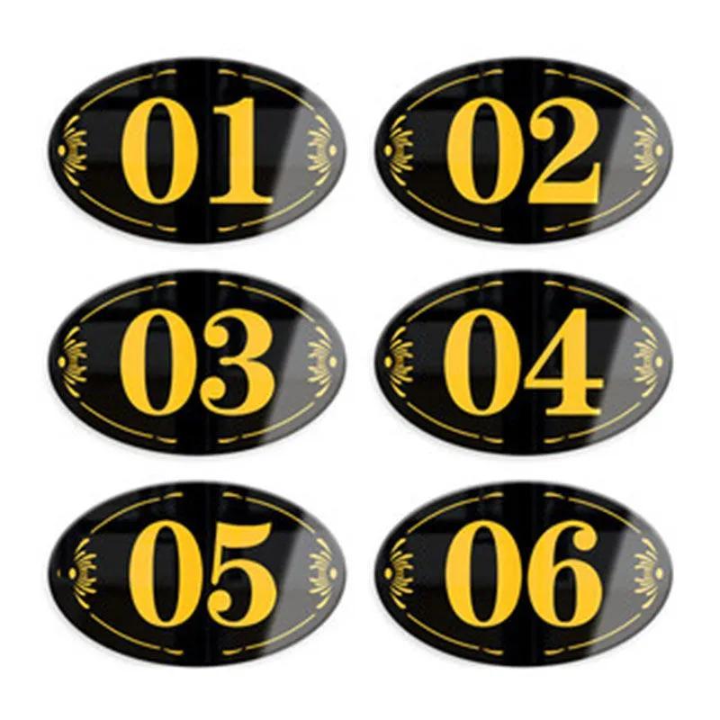 贴纸网红爆款餐饮店桌号贴餐厅雅卡座外座桌贴自粘定制数字粘贴商