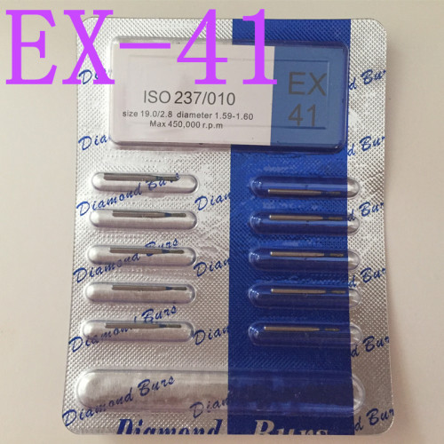 EX-41金刚砂车针 牙科手机烤瓷车针 RZ3S 肩台修复车针 10支包邮