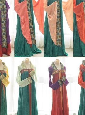 青泠谷汉服原创唐制汉服女八色隋代上襦窄臂襦大袖襦复原窄袖襦