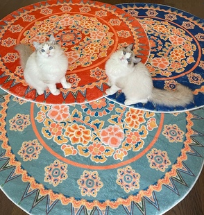 青泠谷复原唐代宝相花仿羊绒地毯