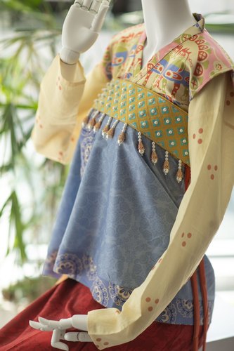 青泠谷复原唐风汉服套装陌腹腰裙