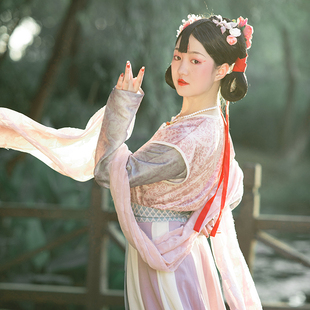 清仓【十方唐】青泠谷汉服女唐褙子交俞裙