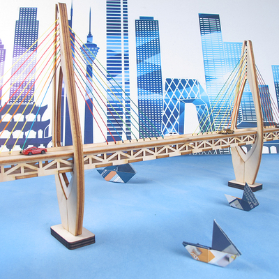 diy手工木制桥梁模型重庆东水门