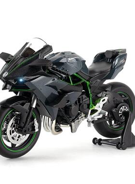 盒装仿真1比12华一川崎S100RR合金摩托车模型摆件玩具