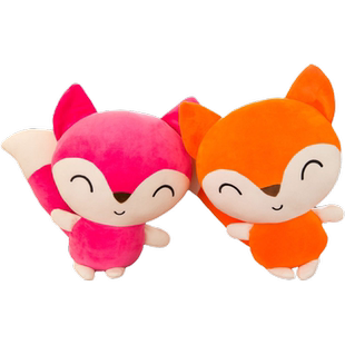 可爱小狐狸公仔毛绒玩具玩偶布娃娃抱枕睡觉布偶圣诞节礼物送女生