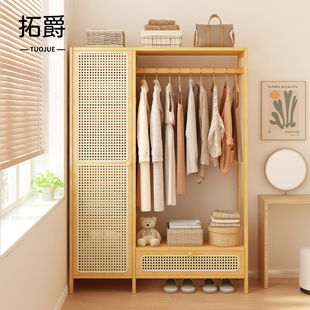 衣柜简易组装 家用衣物置物架结实耐用 出租房用衣服收纳柜2025新款