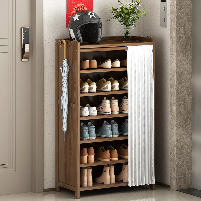 拓爵现代简约带帘防尘鞋架