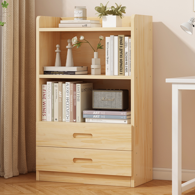 【无漆松木健康环保】简易书架