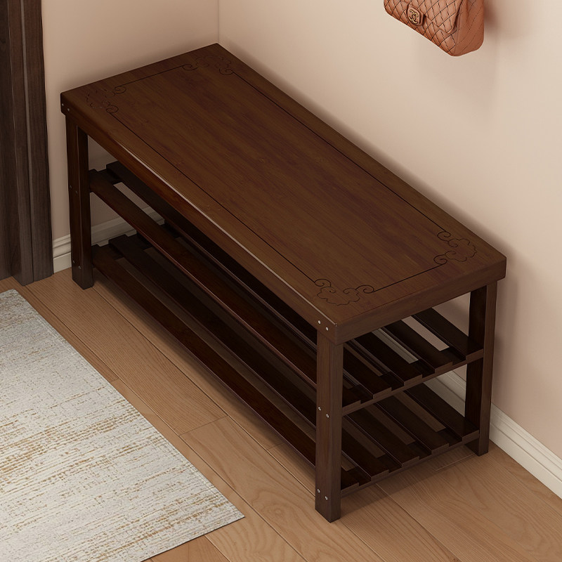 鞋架子家用门口多层爆款坐凳一体穿鞋凳子出租房用经济型简易鞋柜