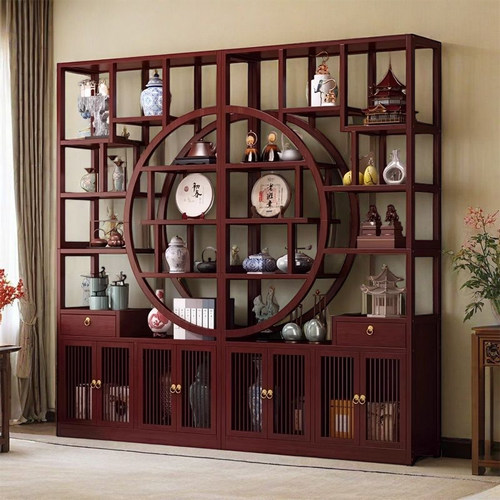【茶室收纳必备】博古架茶柜
