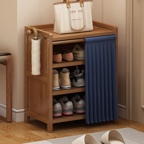 拓爵现代简约带帘防尘鞋架