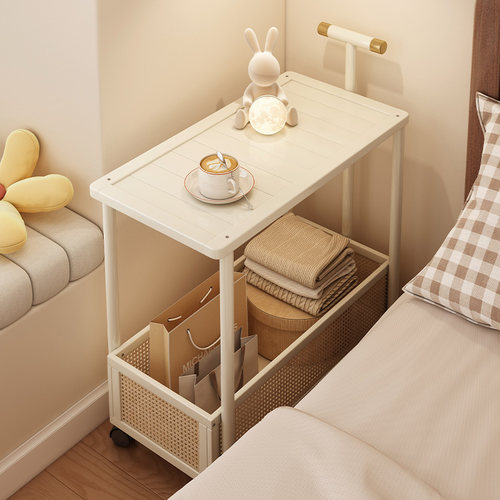 【带轮可移动】床头柜置物架边几