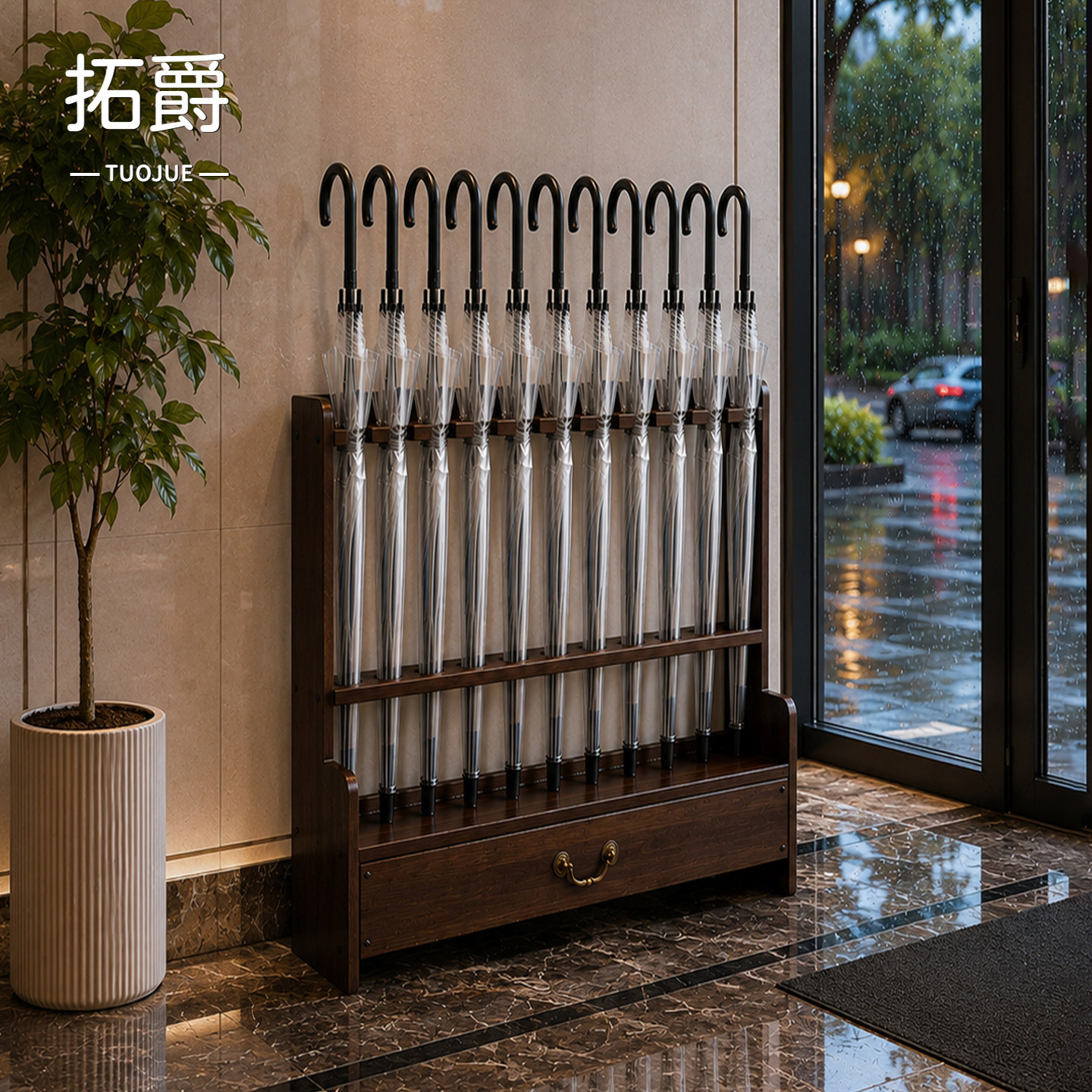 【多功能置物架】大容量雨伞架图片
