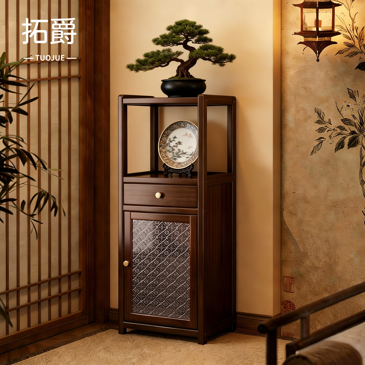 【加固新升级！】花架中古风新款图片