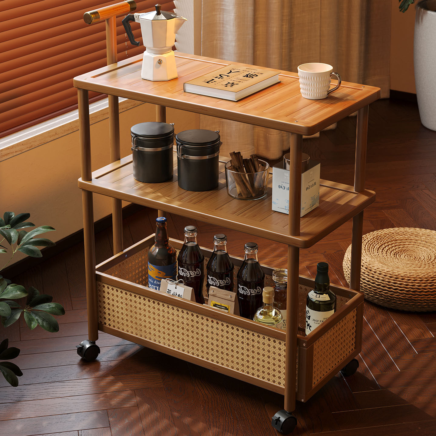 中古小推车可移动零食饮料收纳架餐厅客厅沙发侧边家用边几置物架,住宅家具,角几/边几,淘宝优惠券,粉丝福利购,淘宝优惠卷