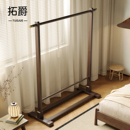 卧室落地立式 衣帽架简易挂衣置物架床尾放衣服神器 挂衣架2025新款