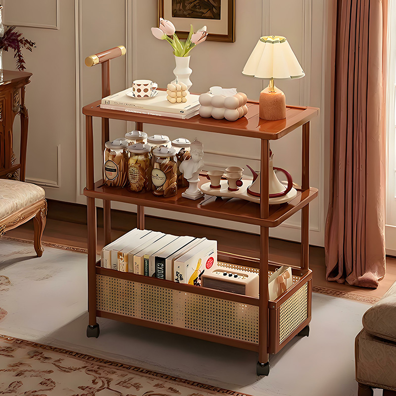 【带轮可移动】中古小推车边几